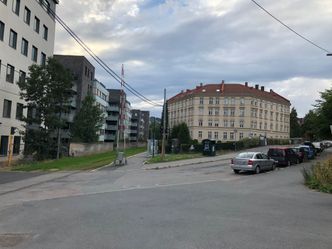 Gården Amailienborg på Skøyen vil rives til fordel for Fornebubanen, hvis regueleringsplanen som ble sendt inn til politisk behandling i juli blir vedtatt. Foto:  Christian Sømme