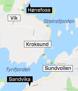 Der berørte området. Illustrasjon:  Kjersti Magnussen