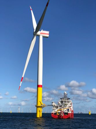 Hver av turbinene fra Siemens Gamesa Renewable Energy har en kapasitet på seks megawatt Foto: Equinor