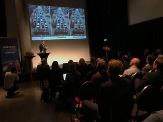 Miljøpolitisk talsperson for Oslo Arbeiderparti, Andreas Hasle på årets «Smarte Veger». Foto: Martin Gramnæs