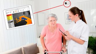 Hvordan kan man best forvalte de knappe ressursene man har i omsorgen? Nøye planlagt og godt regulert kontroll av enkeltes bevegelsesmønster kan gi brukerene mer frihet. Her vises et eksempel på et IR-kamera som kan fange opp en person som har falt og er urørlig.