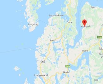 Prosjektet skal bygges nordøst for Haugesund. Illustrasjon:  Google Maps