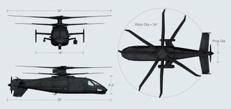 S-97 har en rotordiameter på 10,36 meter. Foto: Sikorsky