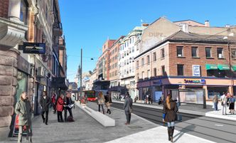 Slik blir det seende ut i Storgata når prosjektet er ferdig i 2021. Illustrasjon:  Bymiljøetaten