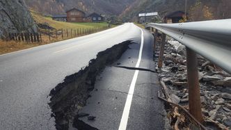 Fylkesvei 55 ved Røisheim. Foto: Statens vegvesen