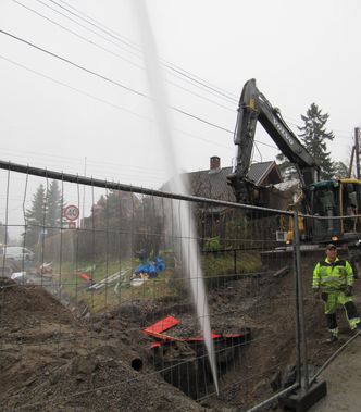 Eksempel på vannlekkasje i Oslo.