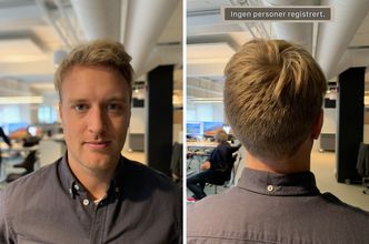 Portrettmodusen fungerer kun hvis kameraet gjenkjenner et ansikt – noe den naturlig nok sliter med på bildet til høyre. På iPhone XS/XS Max kan portrettmodusen brukes også på gjenstander – eller om du for den saks skyld tar bildet av en person bakfra.