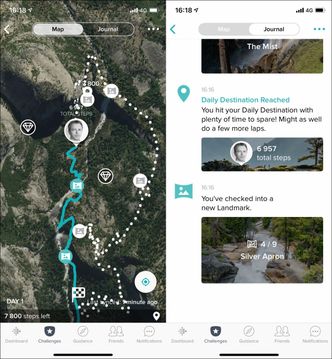 En av flere morsomme utfordringer i Fitbit-appen.