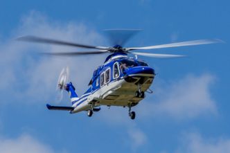 AW169-helikopteret som styrtet i Leicester. Foto:  HIGH LEVEL/REX/SHUTTERSTOCK