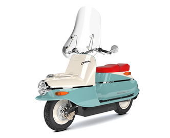 Čezeta type 506 er en retromoped som får nytt liv som elektrisk scooter. Foto:  Čezeta