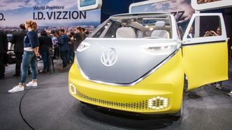 VW ID Buzz i Geneve. Foto:  Marius Valle