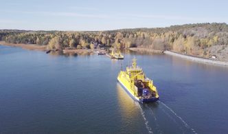 Fergestrekningen Parainen-Nauvo i Finland er testarena for autonomi. Foto:  Rolls-Royce