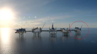 Johan Sverdrup fase to innebærer en ny prosessplattform (helt til høyre). Det er her kraftløsningen til hele Utsirahøyden skal installeres. Foto: Equinor