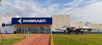 Saab og Embraer har et industrielt samarbeid på den nye generasjonen Jas-39 Gripen. Foto: Saab