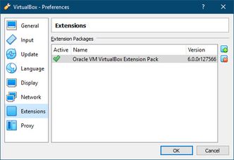 Installer utvidelsespakken fra Preferences-valgene i VirtualBox. Skjermbilde: digi.no