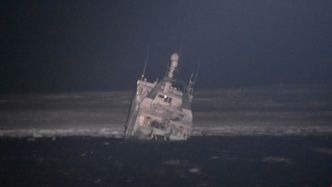Maskinrommet til Northguider er fylt med vann. Foto: Kystverket