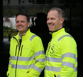 Jørn Henrik Helleseth, Regiondirektør Stema Rådgivning og Kim Skjoldal, SHA koordinator i Stema Rådgivning. Foto:  