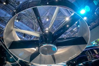 Svære greier: Hver av de seks viftene kjernner vi igjen fra små droner, men disse er veldig mye større. Foto:  Odd R. Valmot