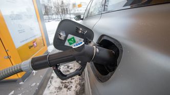 Hyundai Nexo ved fyllestasjon på Kjørbo. Foto:  Marius Valle