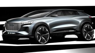 Konseptskisse av Audi Q4 E-Tron. Foto: Audi