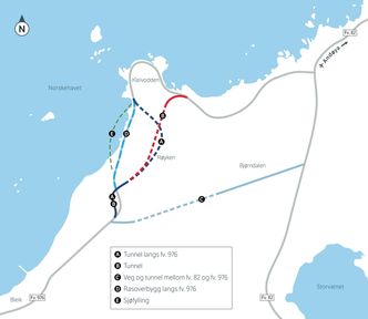 Statens vegvesen har vurdert alternativ A som det beste i sin anbefaling til Nordland fylke.