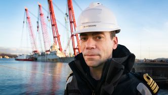 Arild Øydegard i Forsvarsmateriell er prosjektleder for berging av KNM Helge Ingstad. Foto: Eirik Helland Urke