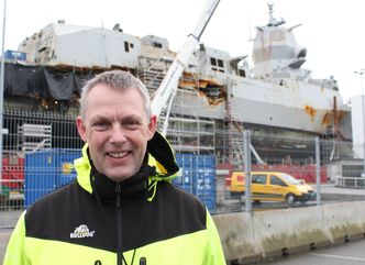 Prosjektleder Anders Penna i Boa Management sier det er utrolig hvor godt planene deres stemte overens med den faktiske bergingsoperasjonen. Foto:  Adrian Broch Jensen