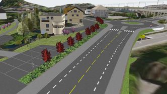Ombygging E16 Sandvika Foto:  Statens vegvesen