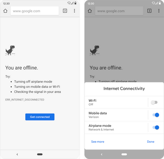 En tenkt snarvei til et eget panel for nettverksinnstillinger i Chrome. Illustrasjon: Google