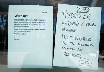Norsk Hydro varslet alle sine ansatte om ikke å slå på pc-en. (Arkivfoto) Foto: Terje Pedersen, NTB scanpix
