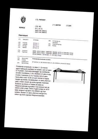 Gründernes patent som eieren av Swix vil få opphevet. Faksimile: Patentstyret