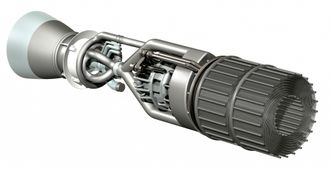 En titt inn i kjølesystemet på Sabre-motoren. Ill: Sabre