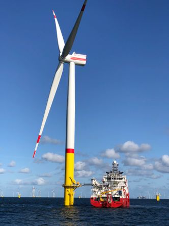 Hver av turbinene fra Siemens Gamesa Renewable Energy har en kapasitet på 6 megawatt. Foto: Equinor