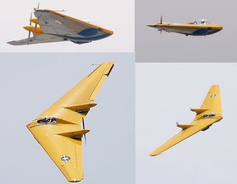 Northrop N-9MB ble bygget i 1944 og fløy igjen første gang etter å ha blitt restaurert 11. september 1994. Foto: Wikimedia commons