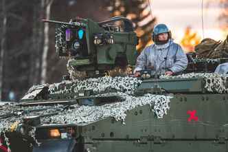 CV90 stormingeniørvogn tilhørende Brigade Nord, på den multinasjonale vinterøvelsen Northern Wind 19, i Norbotten, Sverige. Foto: Ole-Sverre Haugli/Forsvaret