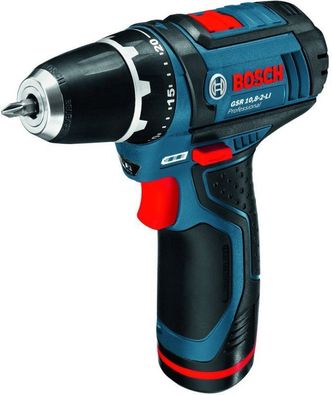 Børsteløs: Det er mange år siden Bosch lanserte sin svært lille, men sterke bøsteløse drill GSR 12V-20 Professional Foto: Bosch