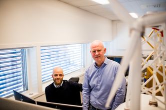 Erlend Gjelstad Jakobsen og Jan Erik Børja Berg. Foto:  Ragnhild Heggem Fagerheim / Cowi
