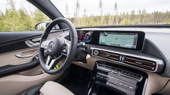 Mercedes-Benz EQC har kjent interiør. Foto: Marius Valle