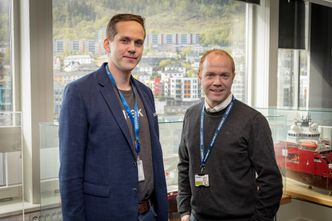 Erik Monsen i Innofactor har jobbet tett med Nils Olav Åsen i Marin IT med å sørge for en helhetlig sikkerhet for skybrukerne. Foto: Delva V
