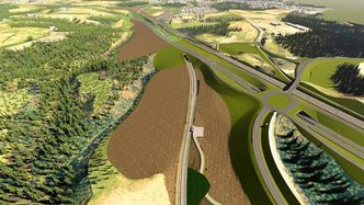 På Elnestangen ved Sundvollen begynner E16-strekningen Høgkastet Hønefoss, som det nå er levert inn reguleringsplan for. Ill: Bane NOR