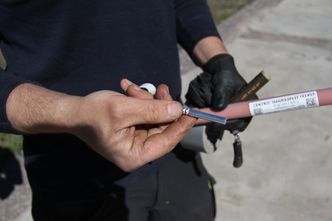 Forsvarsbygg tester eksplosjonslast på vindusglass. Foto:  