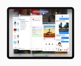 Med Slide Over-funksjonen kan du veksle mellom ulike apper. Foto: Apple