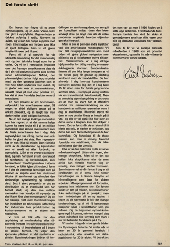 Faksimile av Teknisk Ukeblad 31. juli 1969.