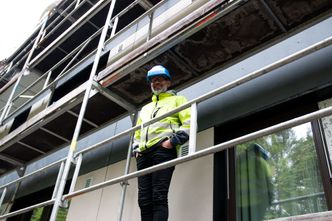 Steinar Lystad i Prosjektmester AS er svært fornøyd med bruken av Glavas Pluss-system. Foto:  DeltaV