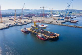 Plattformdekket er bygget ved Kværners verft i Verdal. Foto:  Even Kleppa / Woldcam