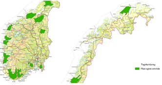 Dette er de 13 områdene som NVE mener egner seg best for vindkraft i Norge. Foto: NVE