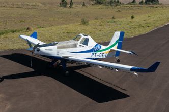 I fjor feiret Embraer leveransen av Ipanema nummer 1.400. Dette er et landbruksfly, på engelsk gjerne kalt «crop duster». Foto:  CLAUDIO CAPUCHO