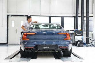 De første kundene vil få sin Polestar 1 før nyttår, ifølge fabrikken. Foto: Polestar
