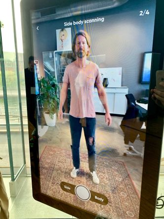 Scan din egen kropp, og bruk AR for å se deg med nye klær i egen stue. Foto:  Svein-Erik Hole