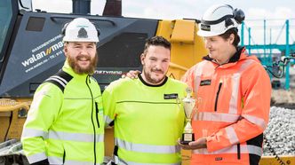 Jens Rygh de Flon (Glasopor), Fredrik Eriksen (Walan Maskin) og Fredrik Korsvoll (Walan Maskin) Foto: Per Tore Molvær